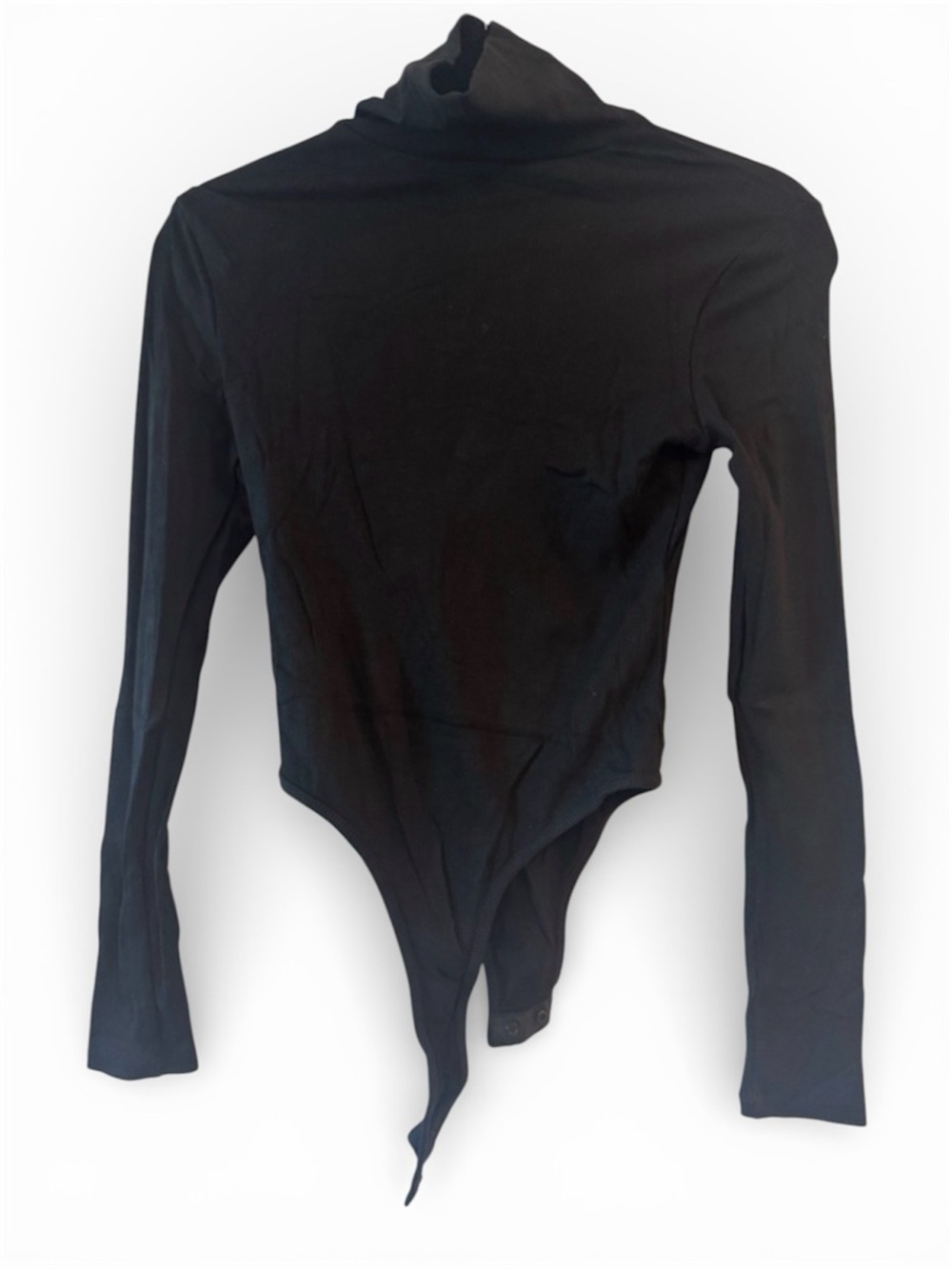 NWT HALARA Black Long-Sleeve Turtleneck Bodysuit